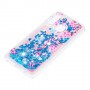 Samsung Galaxy A20e glitter hile kukkia ja perhosia suojakuori