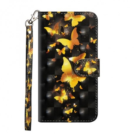 Samsung Galaxy A10 kullanväriset perhoset suojakotelo