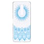 OnePlus 7 Pro läpinäkyvä vaaleansininen mandala suojakuori – istuu täydellisesti puhelimen muotoihin