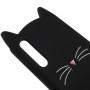 Samsung Galaxy A50 musta kissa silikonikuori.