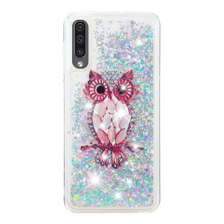 Samsung Galaxy A50 läpinäkyvä pöllö suojakuori.