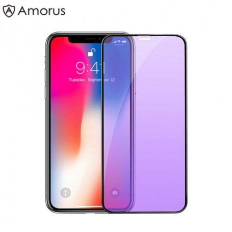 iPhone 11 pro kirkas mustareunuksinen panssarilasi.