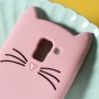 Samsung Galaxy J6 2018 vaaleanpunainen kissa silikonikuori.