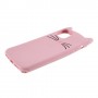 iPhone 11 pro vaaleanpunainen kissa silikonikuori.