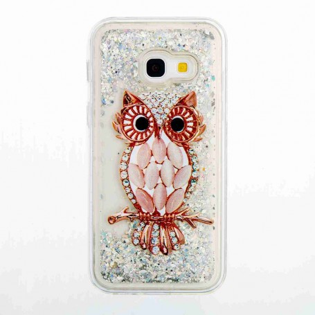 Samsung Galaxy A3 2017 glitterhile pöllö suojakuori.