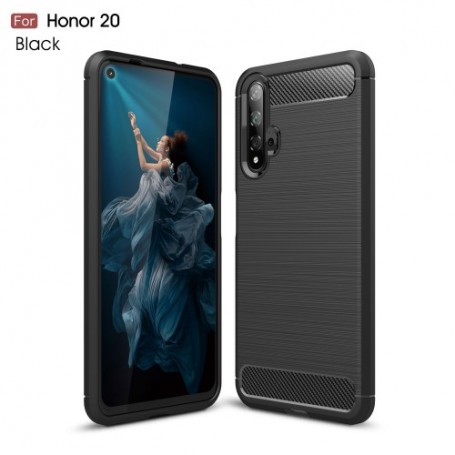 Huawei Honor 20 / Nova 5T musta suojakuori.