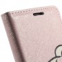 Galaxy Core Plus vaaleanpunainen lompakkokotelo
