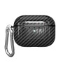 AirPods Pro kotelon suojakuori hiilikuitukuvioitu musta – ohut ja tyylikäs suojakuori esillä