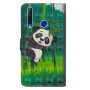Huawei Honor 20 Lite panda suojakotelo – kotelosta löytyy korttipaikat ja setelitasku