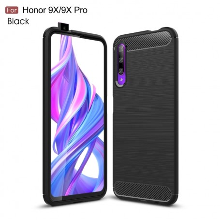 Huawei Honor 9X / Huawei P Smart Pro musta suojakuori.