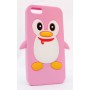iPhone 5 vaaleanpunainen pingviini suojakuori.