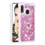 Samsung Galaxy A20e pinkki glitter hile sormuspidike suojakuori – minimalistinen mutta tehokas suoja