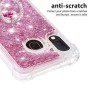 Samsung Galaxy A20e pinkki glitter hile sormuspidike suojakuori – ohut ja tyylikäs suojakuori esillä
