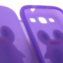 Galaxy S3 violetti kannellinen pingviini silikonisuojus.