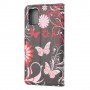 Samsung Galaxy A71 kukkia ja perhosia suojakotelo