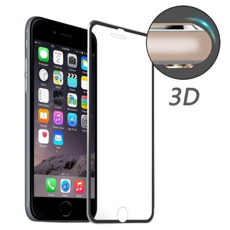 iPhone 7/8/SE 2020 kirkas panssarilasi mustat alumiinireunukset.
