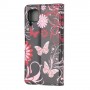 Huawei P40 Lite kukkia ja perhosia suojakotelo