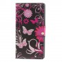 Lumia 830 kukkia ja perhosia puhelinlompakko