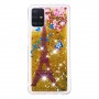 Samsung Galaxy A51 glitter hile Eiffel-torni suojakuori