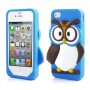 iPhone 4s sininen pöllö silikonisuojus.