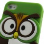 iPhone 4s vihreä pöllö silikonisuojus.