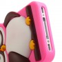 iPhone 4s hot pink pöllö silikonisuojus.