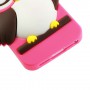 iPhone 5s hot pink pöllö silikonisuojus.