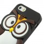 iPhone 5s musta pöllö silikonisuojus.
