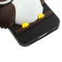 iPhone 5s musta pöllö silikonisuojus.
