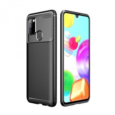 Samsung Galaxy A21s musta suojakuori.