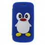 Galaxy Trend tumman sininen kannellinen pingviini silikonisuojus.