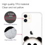 iPhone 11 läpinäkyvä panda suojakuori.