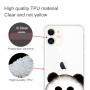 iPhone 11 läpinäkyvä panda suojakuori.