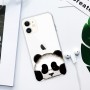iPhone 11 läpinäkyvä panda suojakuori.