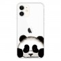 iPhone 11 läpinäkyvä panda suojakuori.