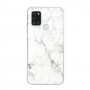 Samsung Galaxy A21s valkoinen marmori suojakuori