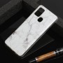 Samsung Galaxy A21s valkoinen marmori suojakuori.