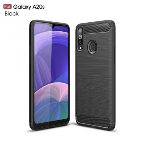 Samsung Galaxy A20s musta suojakuori.