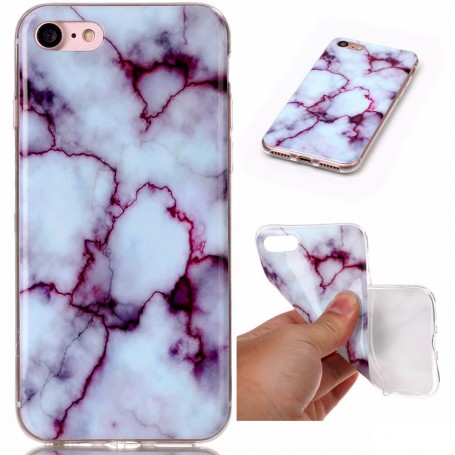 iPhone 7 violetti marmori suojakuori.