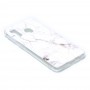 Samsung Galaxy A40 valkoinen marmori suojakuori