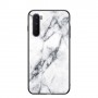 OnePlus Nord valkoinen marmori suojakuori.