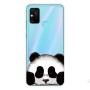 Huawei Honor 9A läpinäkyvä panda suojakuori – laadukas rakenne näkyy lähikuvasta