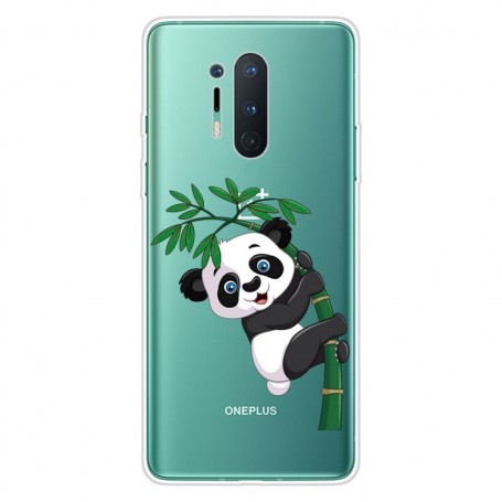 OnePlus 8 Pro läpinäkyvä panda suojakuori