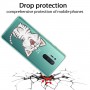 OnePlus 8 Pro läpinäkyvä kissa suojakuori