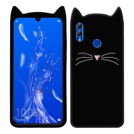 Huawei P Smart 2019 musta kissa suojakuori.
