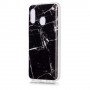 Samsung Galaxy a20e musta marmori suojakuori