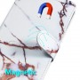 Samsung Galaxy A51 valkoinen marmori suojakotelo