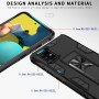 Samsung Galaxy A51 5G musta suojakuori tukijalalla