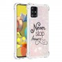 Samsung Galaxy A51 5G glitter hile never stop dreaming suojakuori