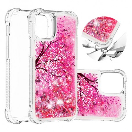 iPhone 12 mini läpinäkyvä perhonent suojakuori.